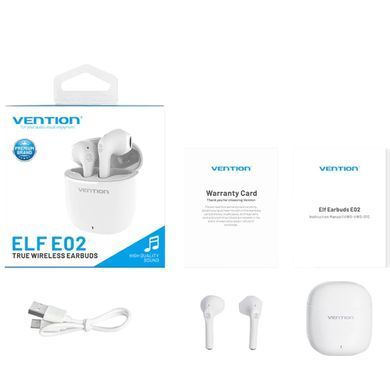 Навушники TWS Vention Elf Earbuds E02 White (NBGW0) [401951]