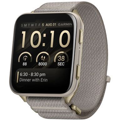 Смарт-годинник Garmin Venu X1 Soft Gold Titanium with French Grey Nylon (010-02980-33) [619690]
