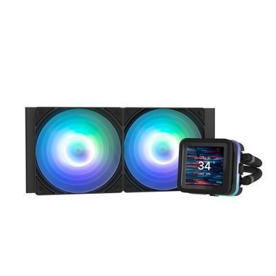 Система рідинного оxолодження Zalman Alpha 2DS A24 ARGB, LGA1851, 1700, 1200, 115x, AM5, AM4, TDP 320W, чорний (ALPHA2DSA24BLACK) [109667]