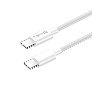 Кабель ColorWay USB Type-C - USB Type-C (M/M), PD Fast Charging 65W, 3.0 А, 2 м, White (CW-CBPDCC056-WT) [607381]