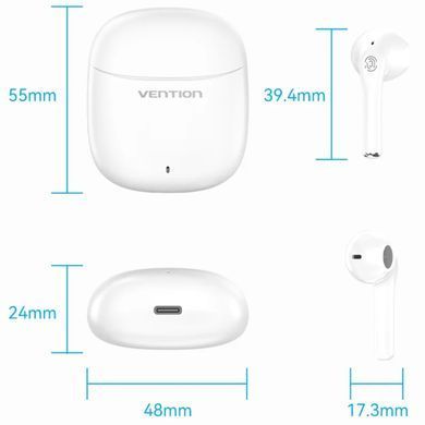 Навушники TWS Vention Elf Earbuds E02 White (NBGW0) [401951]