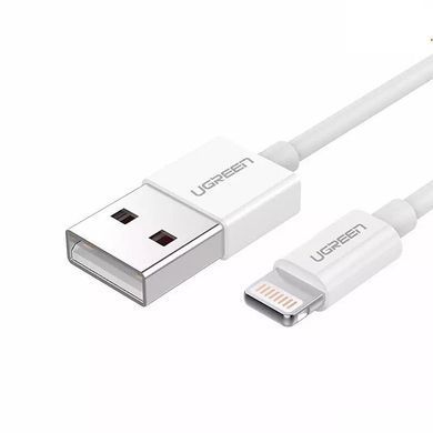 Кабель Ugreen US155 USB - Lightning (M/M), 2 м, White (20730) [613539]