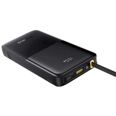Зовнішній акумулятор Baseus Bipow 2 Digital Display Power Bank With Built-in USB-C Cable 10000mah 20W Cluster Black (P10077101113-00) [806520]