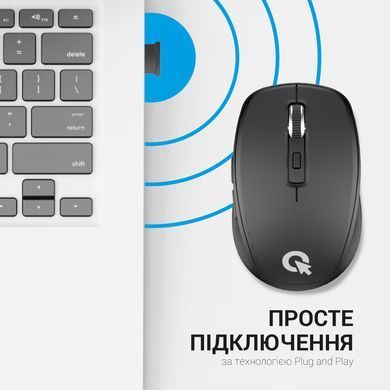 Миша бездротова OfficePro Black (M267B) [606681]