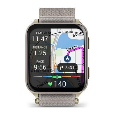 Смарт-годинник Garmin Venu X1 Soft Gold Titanium with French Grey Nylon (010-02980-33) [619690]
