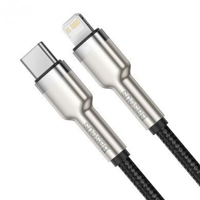 Кабель Baseus Cafule Series Metal Data Cable Type-C to iP PD 20W 2m Black (CATLJK-B01) [802542]