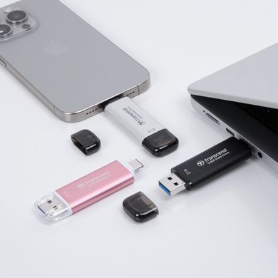 Портативний SSD Transcend 512GB USB 3.1 Gen 2 Type-A + Type-C ESD310 Чорний (TS512GESD310C) [109361]
