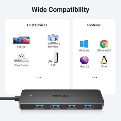 USB-хаб UGREEN 4-Port USB 3.0 Hub 1m (UGR-35574) [803348]