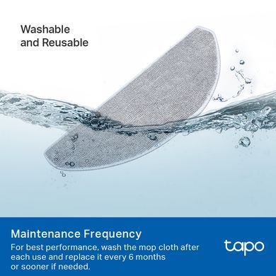Серветка для вологого прибирання до робота-пилососа TP-LINK TAPO RVA301 (TAPO-RVA301) [110440]