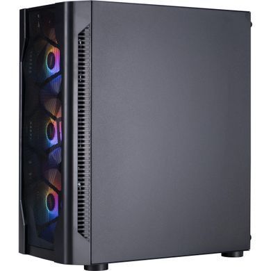 Корпус 1stPlayer Black без БЖ (D4-BK-4F1) [608782]