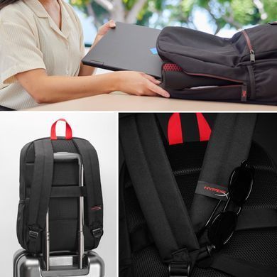 Рюкзак HyperX, Delta 16", чорний-червоний (8C524AA) [103483]