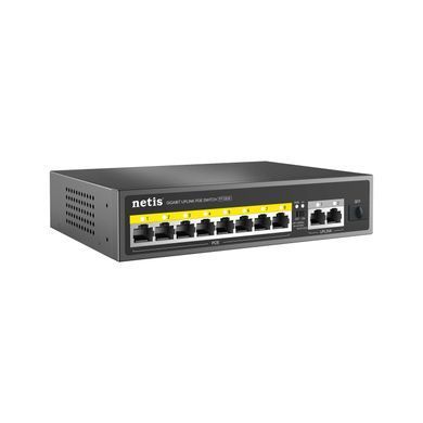 Комутатор Netis 8xFE PoE, 3xGE (2xUplink, 1xSFP), 120Вт, Некерований (P110GH) [112428]