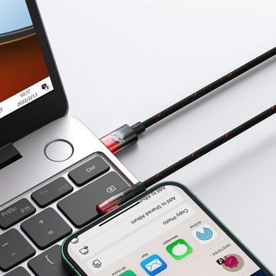 Кабель Baseus MVP 2 USB Type-C - Lightning (M/M), 20W, 2 м Black/Red (CAVP000320) [604340]