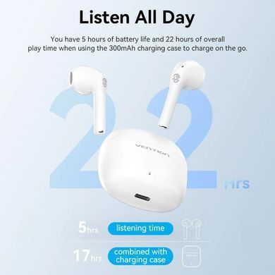 Навушники TWS Vention Elf Earbuds E02 White (NBGW0) [401951]