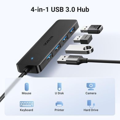USB-хаб UGREEN 4-Port USB 3.0 Hub 1m (UGR-35574) [803348]