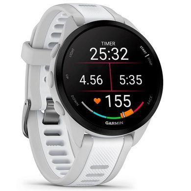 Смарт-годинник Garmin Forerunner 165 Music Mist Gray/Whitestone (010-02863-B1) [604523]