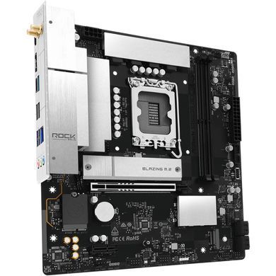 Материнська плата AsRock (1851/B860, 2*DDR5, 2*PCIex16, HDMI/DP, 4xSATA, 2xM.2, 2.5Glan, 7.1ch, mATX) (B860M ROCK WIFI) [405617]