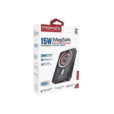 Універсальна мобільна батарея Promate TransPack-5 5000mAh 22.5W Black (transpack-5.black) [603486]