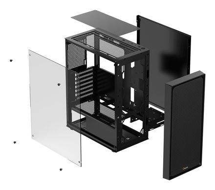 Корпус для комп'ютера MATX W/O PSU GAMMA C50 BK OCYPUS (GAMMA-C50-BKG000XX-GL) [502866]