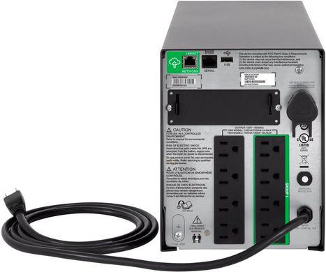 APC Джерело безперебійного живлення Smart-UPS 1500VA/1000W, LCD, USB, SmartConnect, 8xC13 (SMT1500IC)