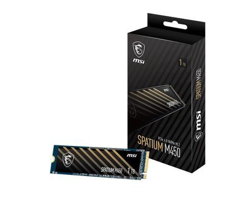 Накопичувач SSD 1TB MSI Spatium M450 V1 M.2 2280 PCIe 4.0 x4 NVMe 3D NAND TLC (S78-440L0M0-P83) [615653]