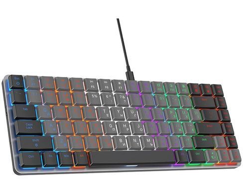 Клавіатура GamePro Red Swich Low Profile Dark Gray (MK140R) [606056]