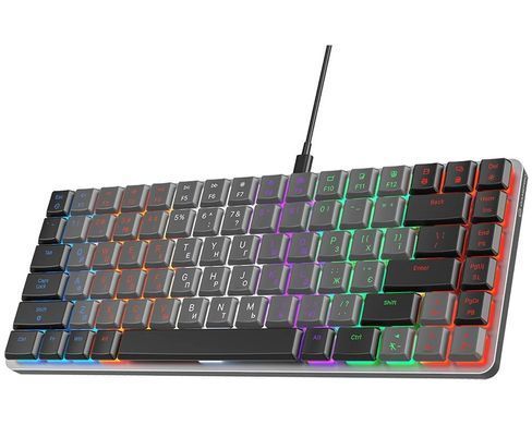 Клавіатура GamePro Red Swich Low Profile Dark Gray (MK140R) [606056]