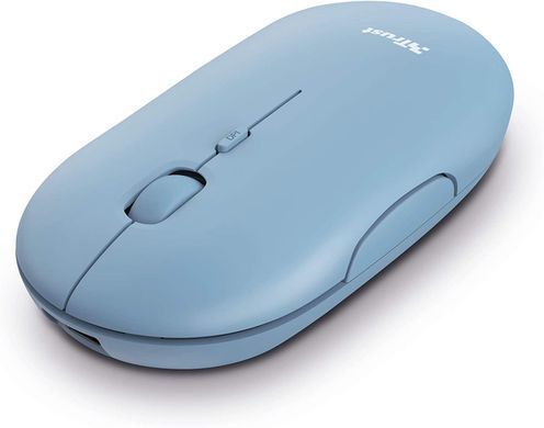Миша Trust Puck Rechargeable, Ultra-Thin, BT/WL, Silent, синій (24126_TRUST) [104043]