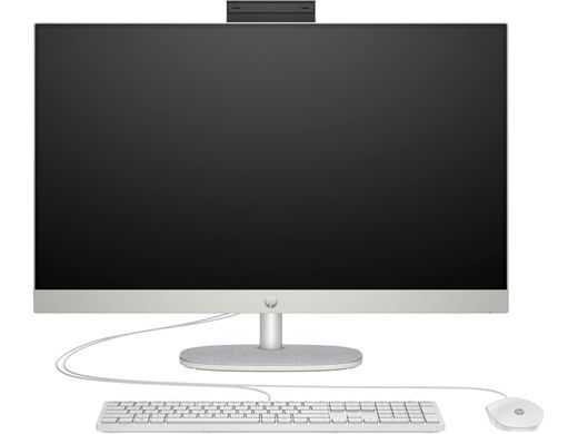 Комп'ютер персональний моноблок HP All-in-One 27" FHD IPS AG, Intel i5-1335U, 16GB, F512GB, UMA, WiFi, кл+м, DOS, білий (AR0N5EA) [101143]