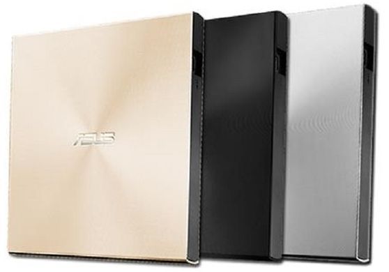 Привід оптичний портативний ASUS ZenDrive SDRW-08U9M-U DVD+-R/RW burner M-DISC USB Type-C Slim золото Retail Box (90DD02A5-M29000) [109578]