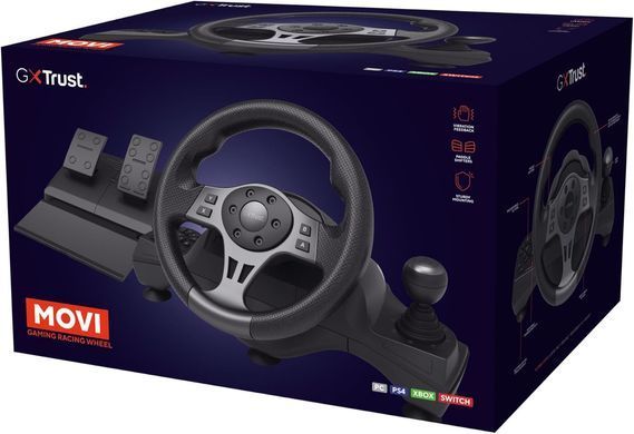 Кермо і педалі Trust GXT 289 Movi, PC/PS4/PS3/Xbox/Nintendo Switch (25122_TRUST) [106094]