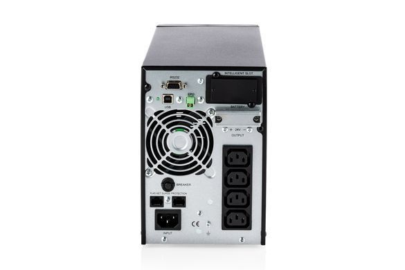 Джерело безперебійного живлення DIGITUS 1000VA/1000W, Tower, LCD, RJ45, RS232, USB, 8xC13 (DN-170130) [114549]