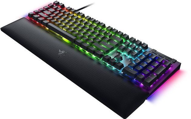 Клавіатура механічна Razer BlackWidow V4, 114key, Yellow Switch, USB-A, EN/RU, RGB, чорний (RZ03-04692500-R3R1) [103602]