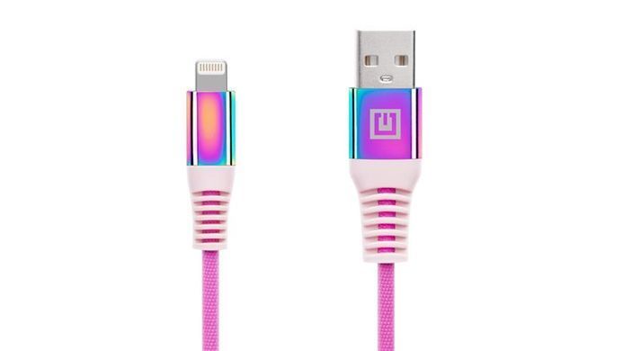 Кабель REAL-EL USB - Lightning (M/M), 1 м, Rainbow (EL123500051) [604063]