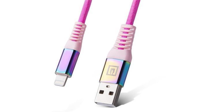 Кабель REAL-EL USB - Lightning (M/M), 1 м, Rainbow (EL123500051) [604063]
