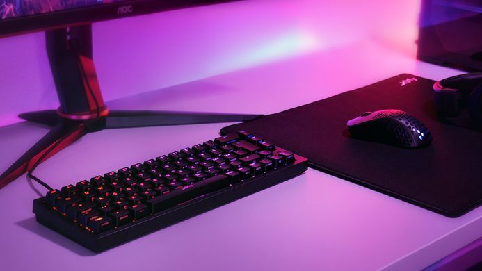 Клавіатура механічна Xtrfy K5 68Key, Kailh Red, USB-A, EN/UA, Hot-swap, RGB, Чорний (K5-RGB-CPT-BLACK-R-UKR) [103552]