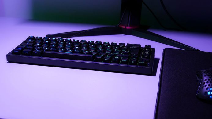 Клавіатура механічна Xtrfy K5 68Key, Kailh Red, USB-A, EN/UA, Hot-swap, RGB, Чорний (K5-RGB-CPT-BLACK-R-UKR) [103552]