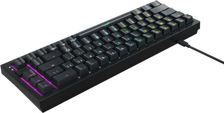 Клавіатура механічна Xtrfy K5 68Key, Kailh Red, USB-A, EN/UA, Hot-swap, RGB, Чорний (K5-RGB-CPT-BLACK-R-UKR) [103552]