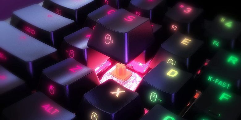 Клавіатура механічна Xtrfy K5 68Key, Kailh Red, USB-A, EN/UA, Hot-swap, RGB, Чорний (K5-RGB-CPT-BLACK-R-UKR) [103552]
