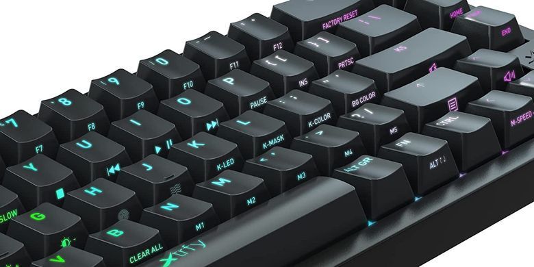 Клавіатура механічна Xtrfy K5 68Key, Kailh Red, USB-A, EN/UA, Hot-swap, RGB, Чорний (K5-RGB-CPT-BLACK-R-UKR) [103552]
