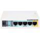 Маршрутизатор Mikrotik, N300, 600MHz/128Mb, 5х100Мбіт, 1хUSB, 1000mW, PoE in, PoE out, (RB951UI-2HND) [401410], фото 1
