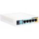 Маршрутизатор Mikrotik, N300, 600MHz/128Mb, 5х100Мбіт, 1хUSB, 1000mW, PoE in, PoE out, (RB951UI-2HND) [401410], фото 2
