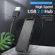 Хаб USB 2.0 -> 4xUSB 2.0, 0.15м, Black Vention (CHMBB) [404599], фото 3