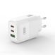 Мережевий зарядний пристрій XO L139 (2USB-С, 1USB, 3А) PD, QC 3.0 White (L139.white) [603326], фото 3