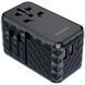 Зарядний пристрій 4xUSB 100W PD (2хUSB-C+2хUSB-A) TRAVEL Universal сharger diamond чорний Choe (PD6028-BK) [402176], фото 1