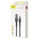 Кабель Baseus Cafule HW QC USB Double-sided Blind Interpolation For Type-C 40W 1m Gray+Black (CATKLF-PG1) [805218], фото 2