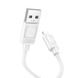 Кабель HOCO X122 Benefit silicone charging data cable iP White (6942007662192) [806390], фото 3