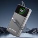 УМБ Dudao 20000mAh K31 Pro 45W PD,QC USB-A,USB-C In/Out,with built-in USB-C/Lightning cables Gray (6977196682010) [404950], фото 3