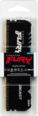 Пам'ять ПК Kingston DDR4 8GB 3600 FURY Beast RGB (KF436C17BBA/8)