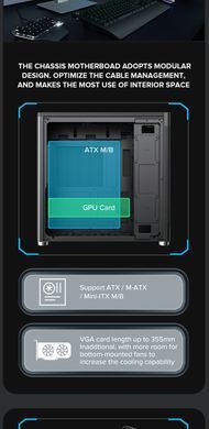 Корпус для ПК GAMEMAX (MeshBox PRO BK) [303350]